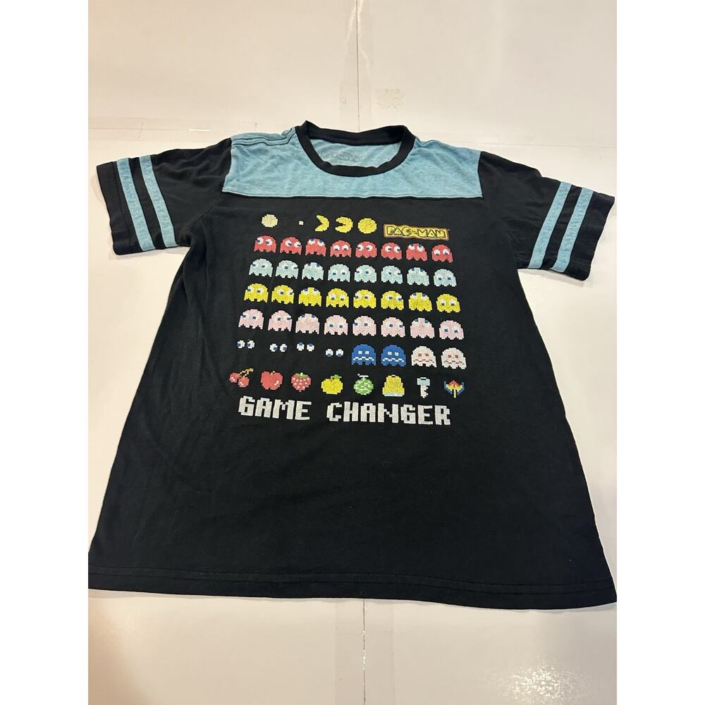Boys Pac-Man Game Changer T Shirt Size Large Short Sleeve Retro